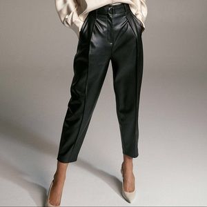 BABATON Aritzia- Sold out black faux leather pants